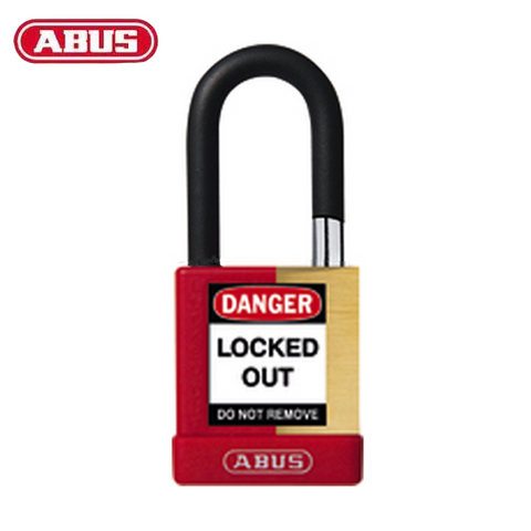 Abus - 20030 - Plastic-Covered Aluminum Core Padlock 74M/40 - 1-1/2" Shackle - Optional Keying - Optional Finish - Optional Number Of Locks - UHS Hardware