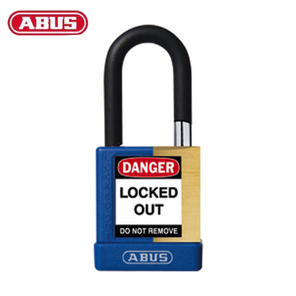 Abus - 20030 - Plastic-Covered Aluminum Core Padlock 74M/40 - 1-1/2" Shackle - Optional Keying - Optional Finish - Optional Number Of Locks - UHS Hardware