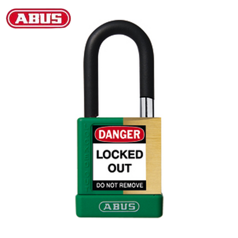 Abus - 20030 - Plastic-Covered Aluminum Core Padlock 74M/40 - 1-1/2" Shackle - Optional Keying - Optional Finish - Optional Number Of Locks - UHS Hardware