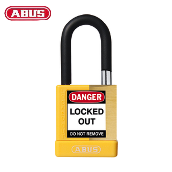 Abus - 20030 - Plastic-Covered Aluminum Core Padlock 74M/40 - 1-1/2" Shackle - Optional Keying - Optional Finish - Optional Number Of Locks - UHS Hardware