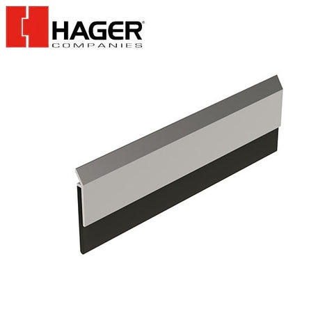 Hager - 752S - Door Bottom - Sweep - 36" - Clear - Vinyl Insert