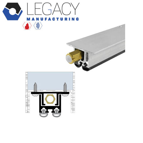Legacy Manufacturing - 7553MA - Automatic Door Bottom - 1-3/8" x 3/4" - Mill Aluminum - Optional Length