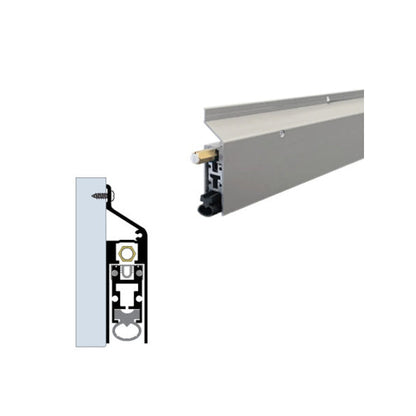 Legacy Manufacturing - 7593 - Extended-Drop Automatic Door Bottom - 29/32" x 3-1/2" - Optional Finish - Optional Length