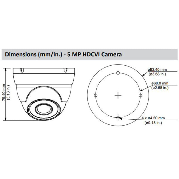 Dahua / HDCVI DVR Kit / 16 Channels / Penta-brid /  12 x 5MP, Mini Eyeball / 4K / DH-C7165E124 - UHS Hardware
