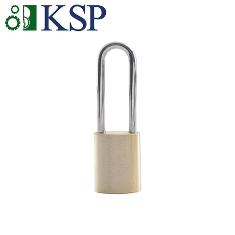 KSP - 800 Series - IC Brass Padlock - 5/16” Shackle Diameter - Optional Shackle Length - Chrome Plated Steel Shackle - UHS Hardware