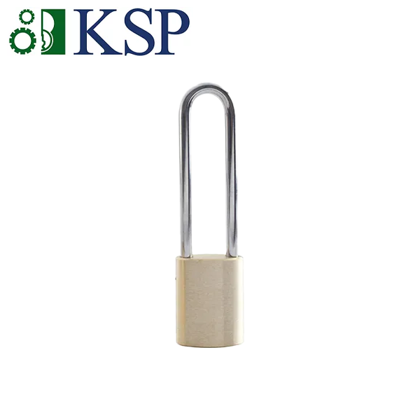 KSP - 800 Series - IC Brass Padlock - 5/16” Shackle Diameter - Optional Shackle Length - Chrome Plated Steel Shackle - UHS Hardware