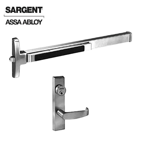 Sargent - 8504 - Exit Device with Trim Lever - Weather Resistant - 42" - Satin Stainless Steel - Grade 1 - UHS Hardware