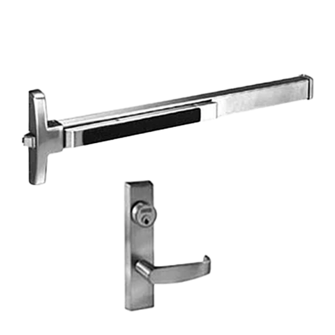 Sargent - 8504 - Exit Device with Trim Lever - Weather Resistant - 42" - Satin Stainless Steel - Grade 1 - UHS Hardware