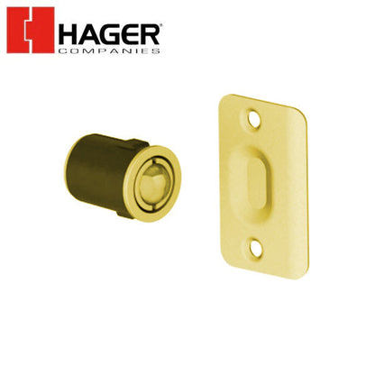 Hager - 1447 - Drive in ball catch with strike
- Optional Finish