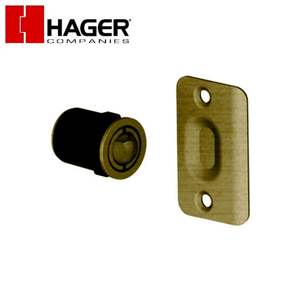 Hager - 1447 - Drive in ball catch with strike
- Optional Finish