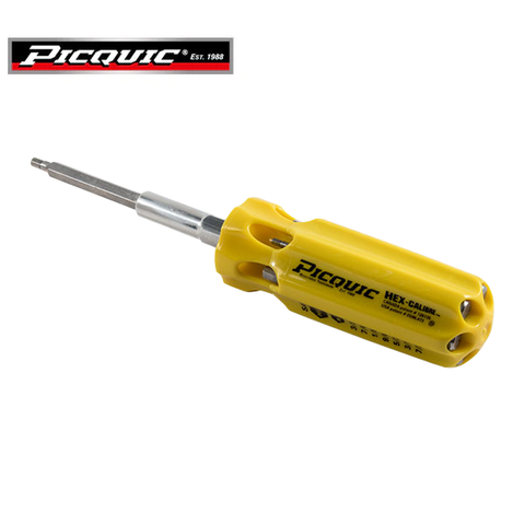 PICQUIC - Hex Calibre - SAE Hex Keys - 7 Pcs - W/ 3/32", 7.64", 1/8", 9/64", 5/32", 3/16", 7/32" - UHS Hardware