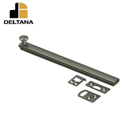 Deltana - 8" Surface Bolt - Concealed Screw - Heavy Duty - Optional Finish