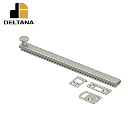 Deltana - 8" Surface Bolt - Concealed Screw - Heavy Duty - Optional Finish