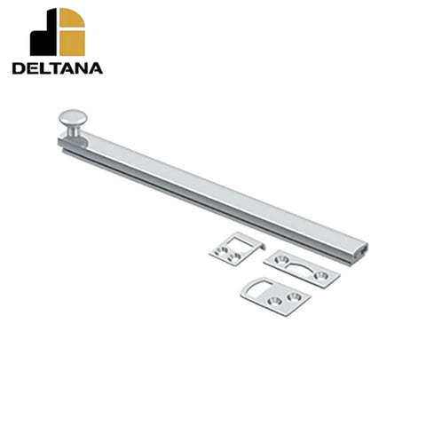 Deltana - 8" Surface Bolt - Concealed Screw - Heavy Duty - Optional Finish