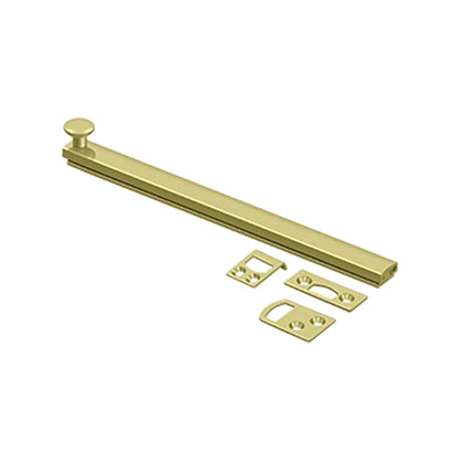 Deltana - 8" Surface Bolt - Concealed Screw - Heavy Duty - Optional Finish