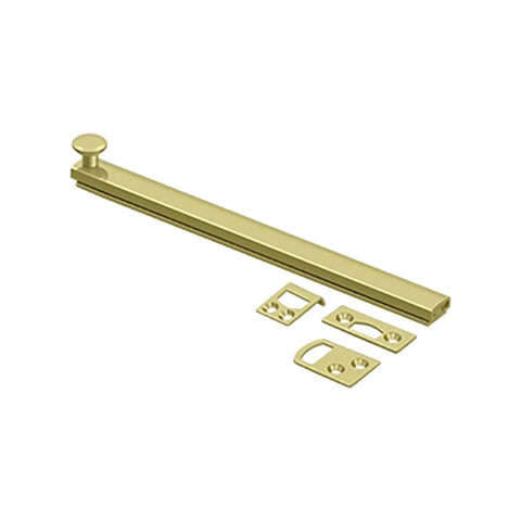 Deltana - 8" Surface Bolt - Concealed Screw - Heavy Duty - Optional Finish