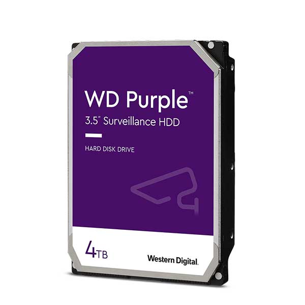 Western Digital / Surveillance Hard Drive / 4 TB / WD40PURX-64N96Y0