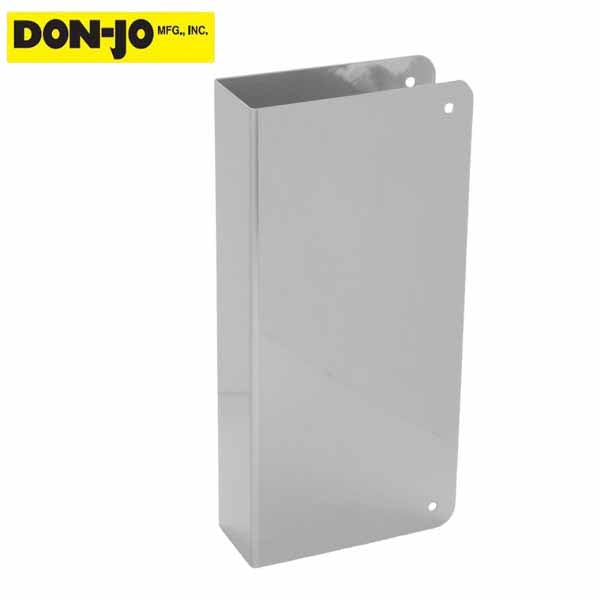 Don-Jo - Wrap Plate #90 - Blank - 1-3/4" Doors - Silver (90-S-CW) - UHS Hardware