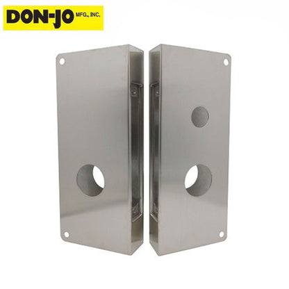 Don-Jo - 9080 - Wrap Plate - 1-3/4" Door- Right Handed - Silver - UHS Hardware