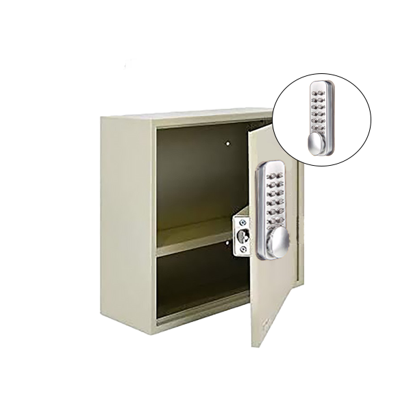 Code Lock - Storage Cabinet with Removable Shelf w/ CL160 - Silver Grey - Mechanical Lock - Mortise Latch - Optional Size - UHS Hardware