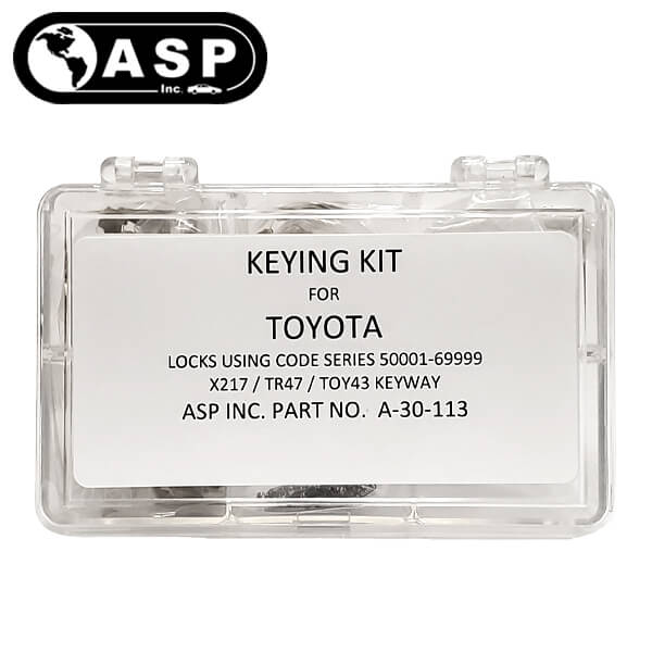 1994-2019 Toyota / X217 / TR47 / 10 Cut / Keying Tumbler Kit / A-30-113 (ASP) - UHS Hardware