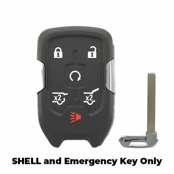 2015-2020 GMC / 6-Button Smart Key SHELL / PN: 13584513 / HYQ1AA, HYQ1EA (SKS-GM-011) - UHS Hardware