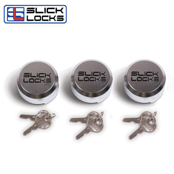 Slick Locks - 3 Pack - Hidden Shackle Puck Lock Replacement Locks - UHS Hardware