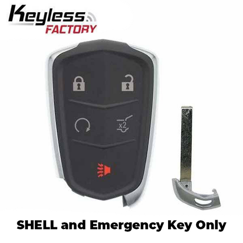 2015-2019 Cadillac / 5-Button Smart Key SHELL for HYQ2AB, HYQ2EB (SKS-CAD-017) - UHS Hardware