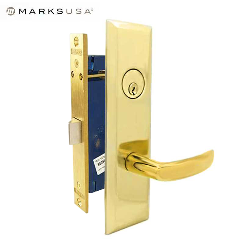 Marks USA - 9NY96DW-3  - New York Mortise Lever Lock - U3 - 1-1/4" X 8"- Vestibule - RH - UHS Hardware