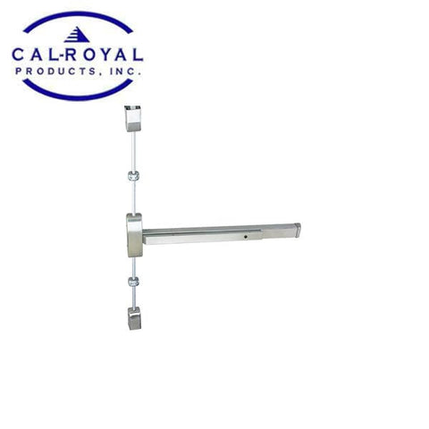 Cal-Royal - A9860V3684 - Surface Vertical Rod Exit Device - Stainless Steel - Optional Fire Rating - Grade 1 - UHS Hardware