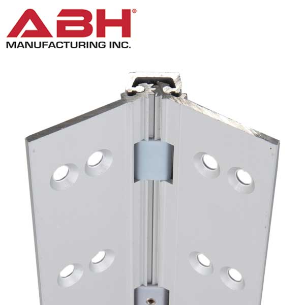 ABH - A110 - Continuous Gear Hinge w/ EPT Prep - Full Mortise - 83" length - LHR - Clear Aluminum - Grade 1 - UHS Hardware