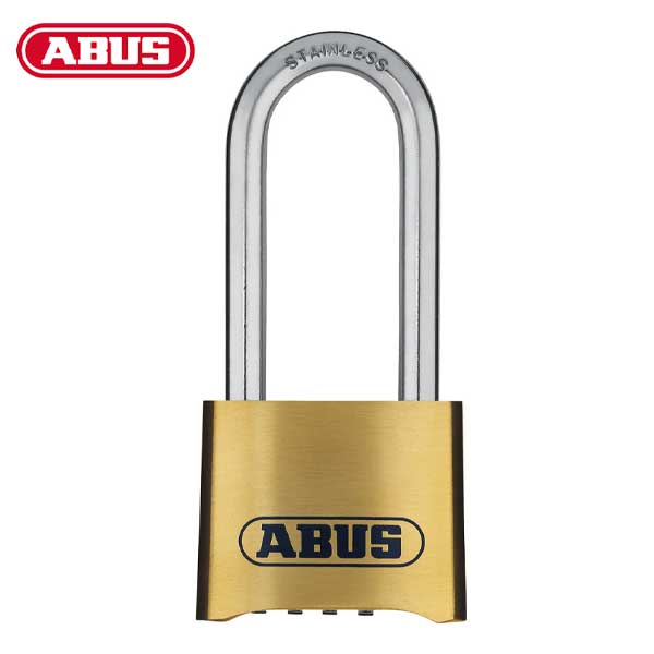 Abus - 180IB/50HB63 C - Solid Brass - Marine / Outdoor - 4-Dial Resettable Padlock w/ 2-5/16" Shackle - UHS Hardware