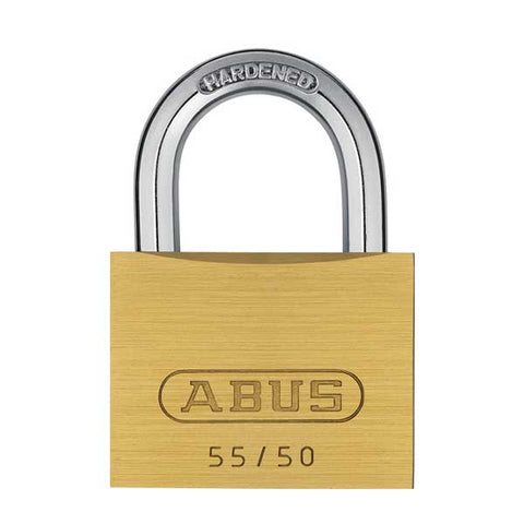 Abus - 55/50 B - Economy Solid Brass Padlock - 1-57/64" Width - UHS Hardware