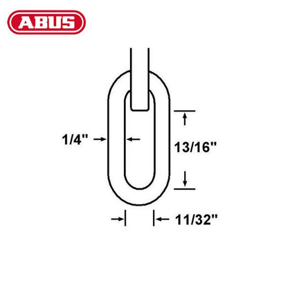 Abus - KS - Optional Length - High-Security Chain & Sleeve - Optional Diameter - UHS Hardware