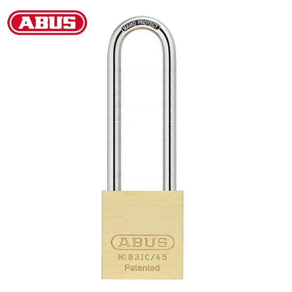 Abus - 83IC/45 B - Premium Loaded Brass Padlock - S2 - SFIC Interchangeable Core - Less Core - 1-27/32" Width - Optional Shackle Length - UHS Hardware