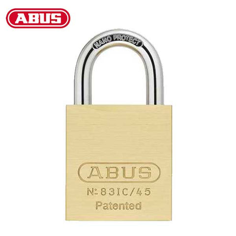 Abus - 83IC/45 B - Premium Loaded Brass Padlock - S2 - SFIC Interchangeable Core - 1-27/32" Width - 1" Shackle - UHS Hardware