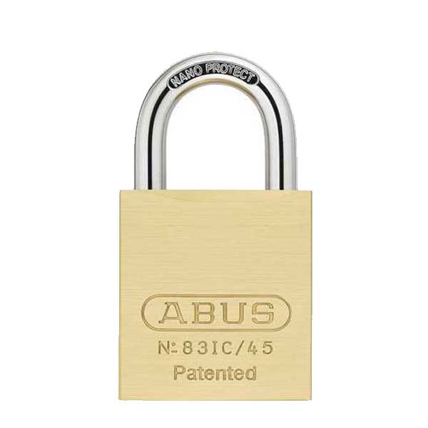 Abus - 83IC/45 B - Premium Loaded Brass Padlock - S2 - SFIC Interchangeable Core - 1-27/32" Width - 1" Shackle - UHS Hardware