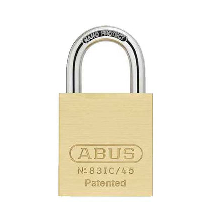 Abus - 83IC/45 B - Premium Loaded Brass Padlock - S2 - SFIC Interchangeable Core - 1-27/32" Width - 1" Shackle - UHS Hardware