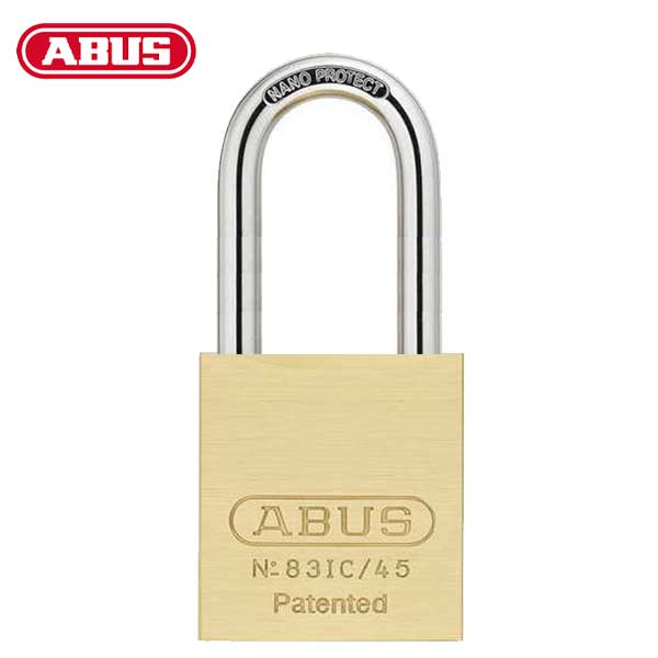 Abus - 83IC/45 B - Premium Loaded Brass Padlock - S2 - SFIC Interchangeable Core - Less Core - 1-27/32" Width - Optional Shackle Length - UHS Hardware