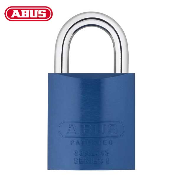 Abus - 83AL/45 - Aluminum Padlock - S2 - Schlage Everest - 6 Pin - Blue - Rekeyable - 1-27/32" Width - UHS Hardware