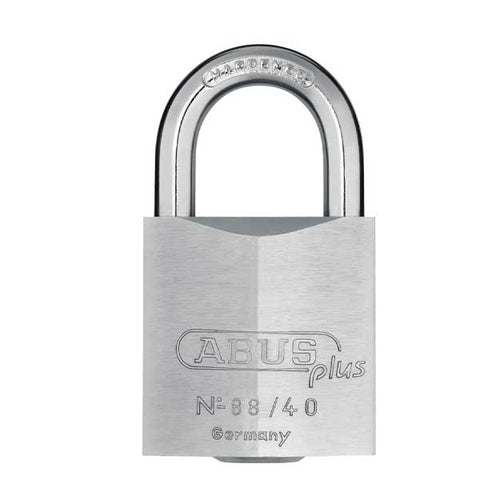Abus - 88/40 B - Chrome Plated Brass Padlock - Optional Lock Body Width - Optional Keying - UHS Hardware