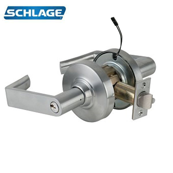 Schlage ND50PD-RHO-626 Satin Chrome Office Lock Rhodes Lever