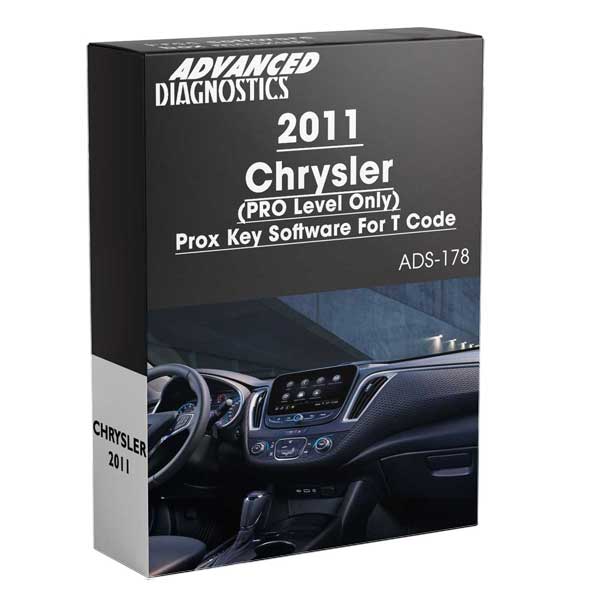 Advanced Diagnostics - ADS178 - 2011 - Chrysler Proximity Key Software For T Code - PRO Level Only - Category A - UHS Hardware