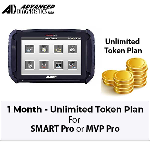 Advanced Diagnostics - 1 Month Unlimited Token Plan for the SMART Pro Key Programmer - UHS Hardware