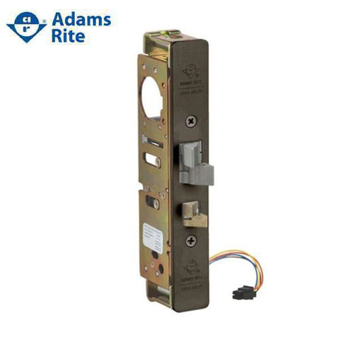 Adams Rite - 4300 - Steel Hawk E-Latch - Electrified Deadlatch - 1-1/2" Backset - Surface Mount - Std Jamb - Dark Bronze - 24VDC - UHS Hardware