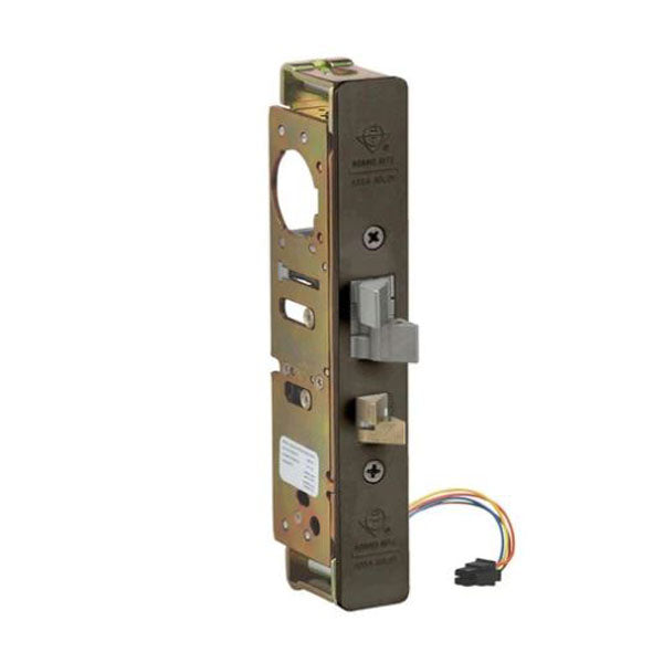 Adams Rite - 4300 - Steel Hawk E-Latch - Electrified Deadlatch - 1-1/2" Backset - Surface Mount - Std Jamb - Dark Bronze - 24VDC - UHS Hardware