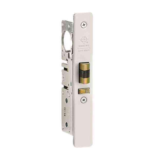 Adams Rite - 4510 - Standard Duty Deadlatch - 31/32" Backset - LH /RHR - Mortised 2-5/8" - FLT/ST - Flat Faceplate - Aluminum - Metal Door - UHS Hardware