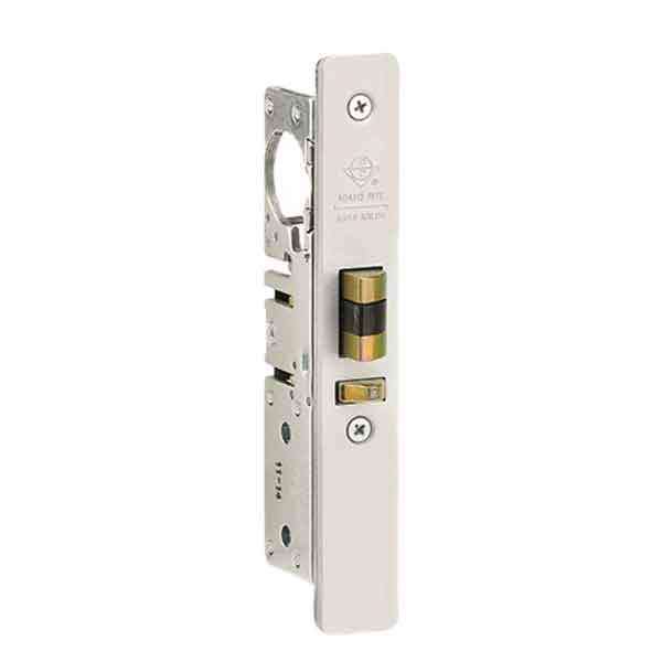 Adams Rite - 4510 -  Standard Duty Deadlatch - 7/8" Backset - RH / LHR - Mortised 4-5/8" - FLT/ST - Flat Faceplate - Aluminum - Metal Door - UHS Hardware