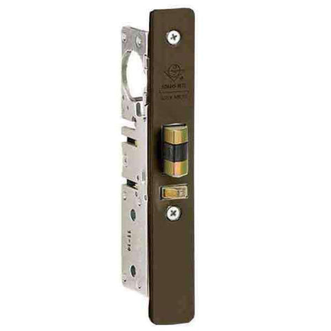 Adams Rite - 4510 -  Standard Duty Deadlatch - 1-1/8" Backset - LH /RHR - Mortised  2-5/8"  - FLT/ST - Flat Faceplate - Dark Bronze - Metal Door - UHS Hardware