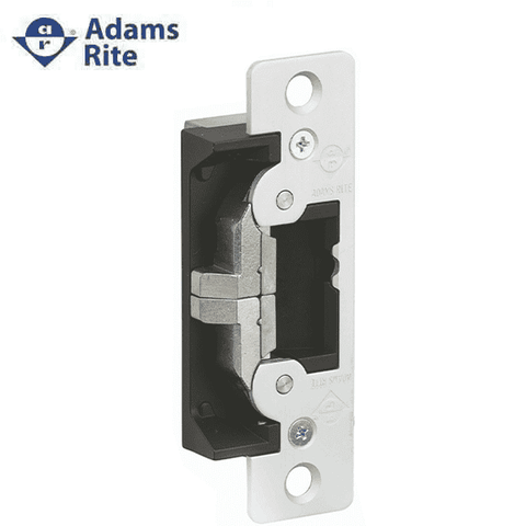 Adams Rite - 7400 - Electric Strike for Adams Rite or Deadlatches or Cylindrical Locks - 1/2" to 5/8" Latchbolt  - Aluminum Anodized - Fail Safe/Fail Secure - 1-1/4" x 4-7/8" - Flat Radius Plate - 12/24 VDC - UHS Hardware